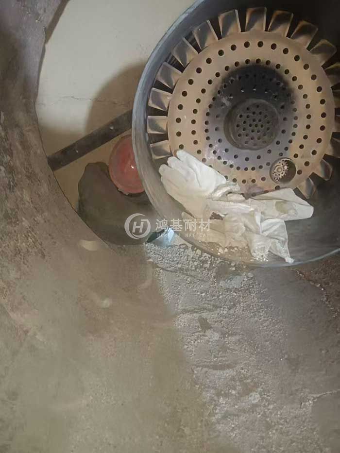 回轉窯噴火口施工